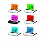 Push Panel Color-Changing LCD Blacklight Alarm Clock